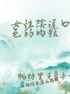 女性阴道口有白色的肉粒