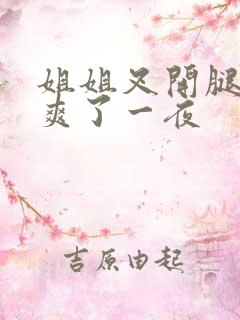 姐姐叉开腿让我爽了一夜 姐姐叉开腿让我爽了一夜