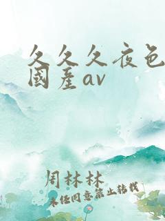 久久久夜色精品国产av