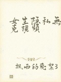 女生隐私无马赛克视频