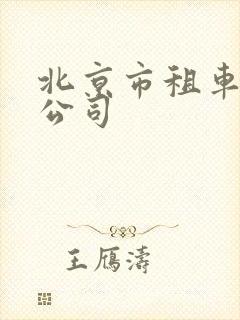 北京市租车租赁公司 北京市租车租赁公司