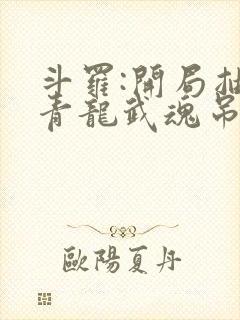 斗罗:开局抽取青龙武魂吊打唐三 斗罗:开局抽取青龙武魂吊打唐三