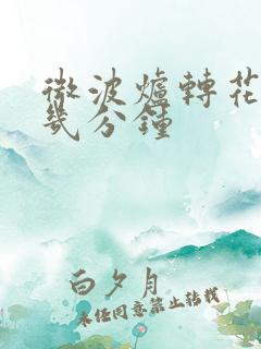 微波炉转花生米几分钟