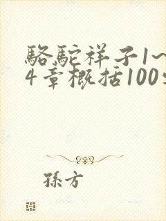 骆驼祥子1~24章概括100字