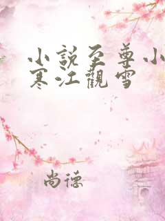 小说至尊小农民寒江观雪 小说至尊小农民寒江观雪