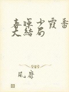 春晖少霞番外篇大结局