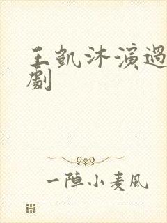 王凯沐演过的短剧