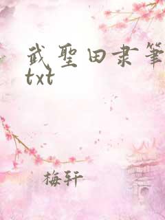 武圣田隶笔趣阁txt 武圣田隶笔趣阁txt