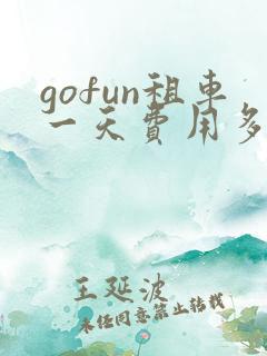 gofun租车一天费用多少钱