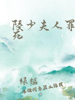 陵少夫人罪不至死