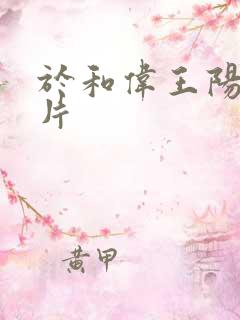 于和伟王阳谍战片