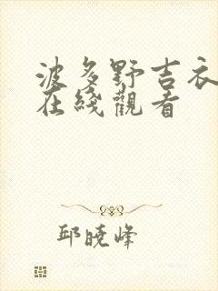 波多野吉衣中文在线观看