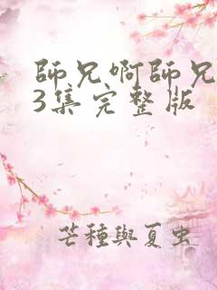 师兄啊师兄103集完整版