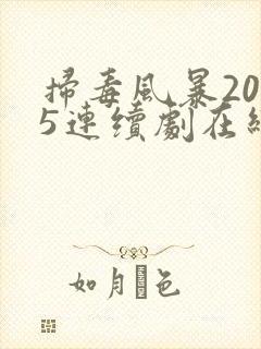 扫毒风暴2025连续剧在线播放