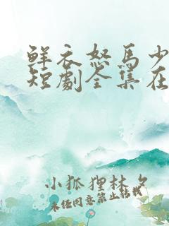鲜衣怒马少年郎短剧全集在线观看 鲜衣怒马少年郎短剧全集在线观看