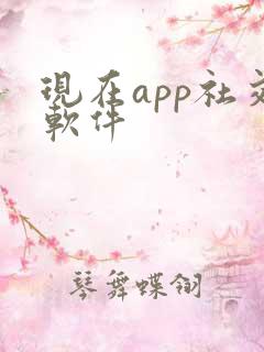 现在app社交软件