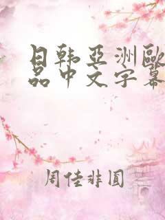 日韩亚洲欧美精品中文字幕