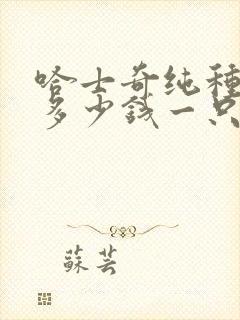 哈士奇纯种价格多少钱一只