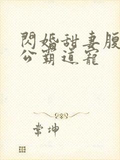 闪婚甜妻腹黑老公霸道宠