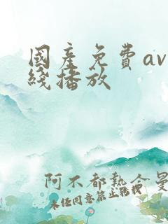 国产免费av在线播放