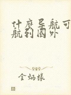 什么导航可以导航到国外