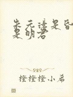 朱元璋是昏君还是明君