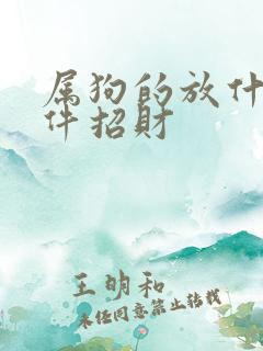 属狗的放什么摆件招财