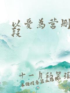 以爱为营删减片段