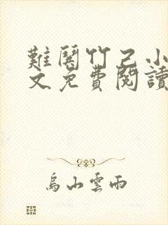 难哄竹己小说全文免费阅读