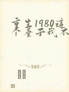 重生1980这个养子我不当了短剧