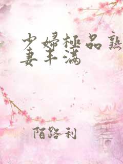 少妇极品熟妇人妻丰满