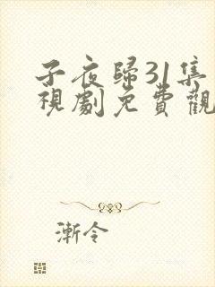子夜归31集电视剧免费观看