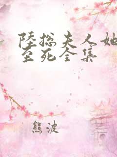 陆总夫人她罪不至死全集