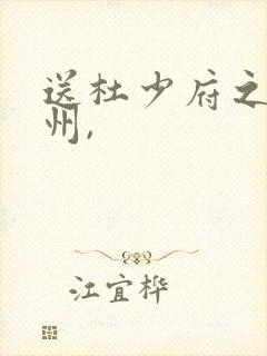 送杜少府之任蜀州,
