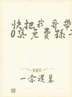 快把我哥带走30集免费孙千