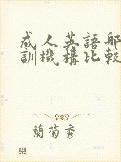 成人英语哪个培训机构比较好