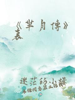 《芈月传》演员表
