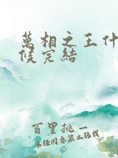 万相之王什么时候完结