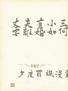 丈夫有小三了说要离婚如何挽回 丈夫有小三了说要离婚如何挽回