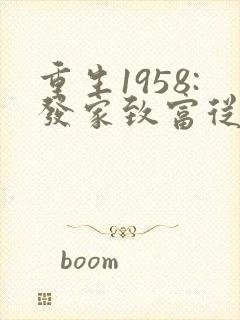 重生1958:发家致富从南锣鼓巷开始电子版 重生1958:发家致富从南锣鼓巷开始电子版