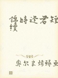锦时逢君短剧后续