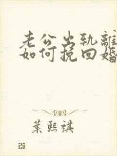 老公出轨离婚后如何挽回婚姻