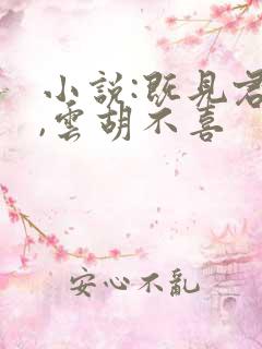 小说:既见君子,云胡不喜 小说:既见君子,云胡不喜