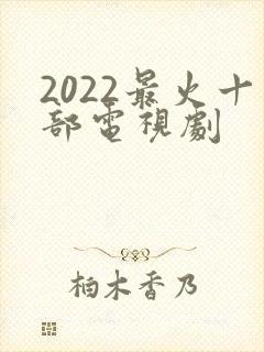 2022最火十部电视剧 2022最火十部电视剧