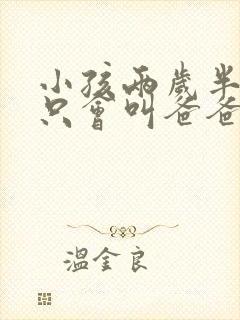 小孩两岁半了还只会叫爸爸妈妈