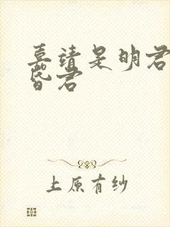 嘉靖是明君还是昏君