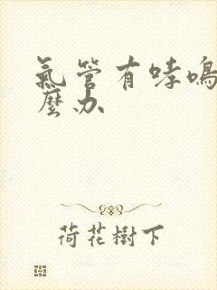 气管有哮鸣音怎么办