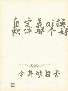 自定义ai换脸软件哪个好