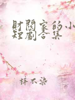 财阀家的小儿子短剧合集