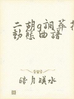 二胡g调葬花吟动态曲谱